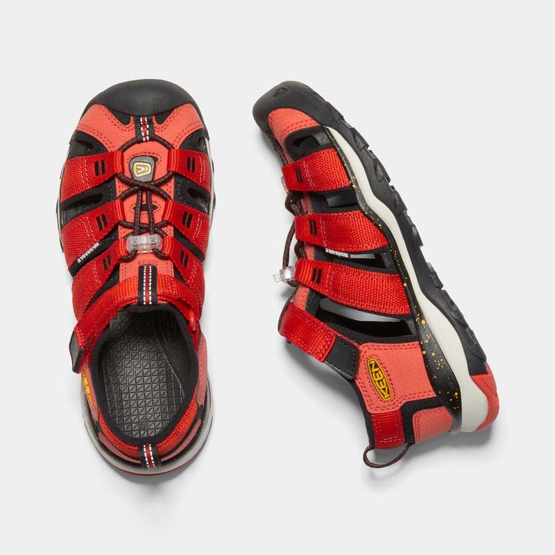 Keen Newport Neo H2 Kids Hiking Sandals Red/Black Discount (2187-CNZML)